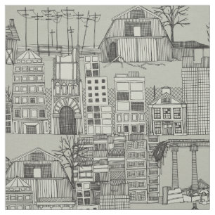 Tissu toile dystopique mono
