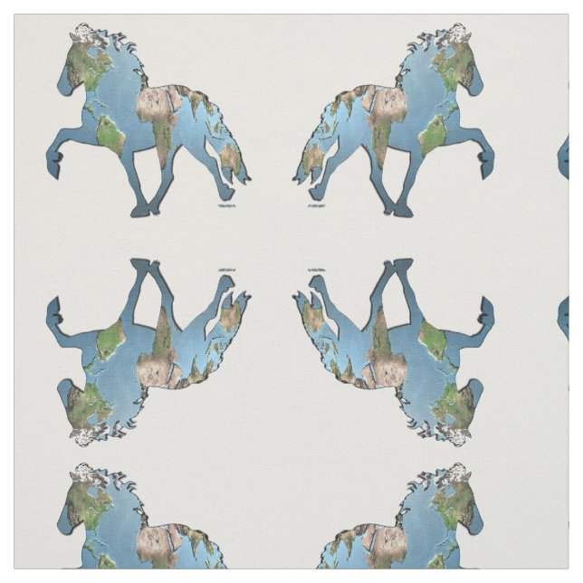 Tissu Tolt le monde (Échantillon)