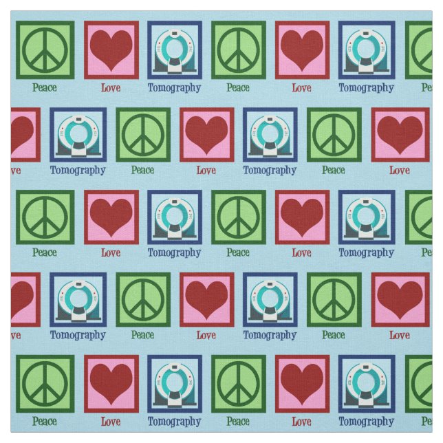 Tissu Tomographie de l'amour pour la paix (Échantillon)