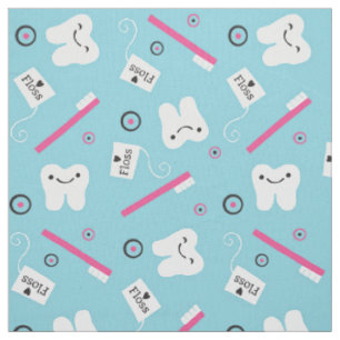 Tissu Tooth Toss in Blue