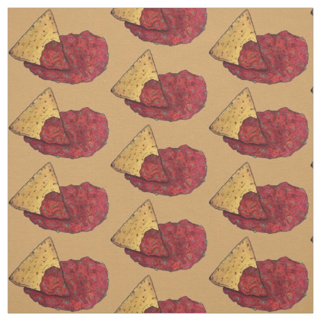 Tissu Tortilla Chips et tomate Salsa Snack Aliments Foin (Échantillon)
