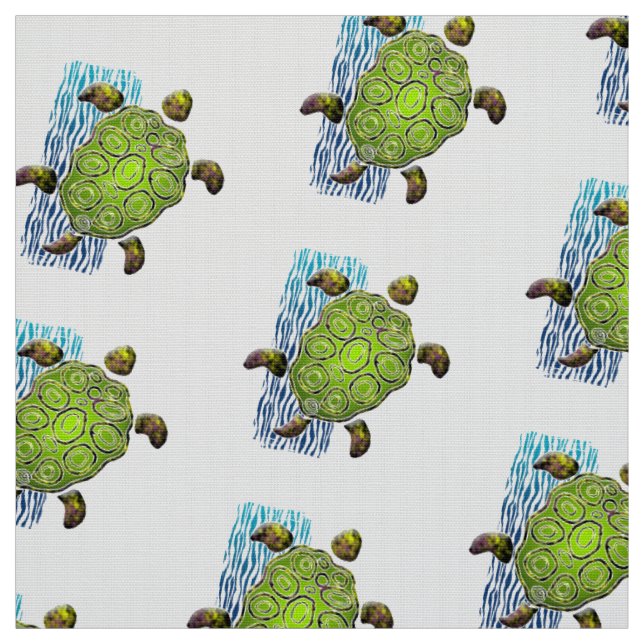 Tissu Tortue de mer (Échantillon)