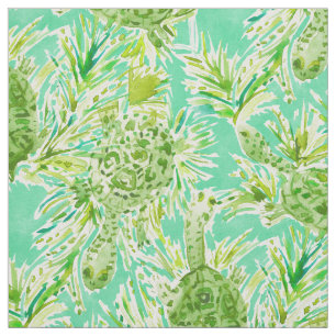 Tissu Tortues de cou de TOUT LE serpent vert