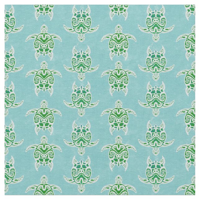 Tissu Tortues de mer vertes de Seagreen (Fermer)