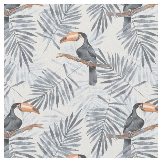Tissu Toucan gris (Fermer)