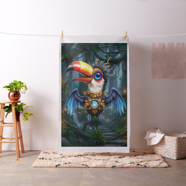 Tissu Toucan Steampunk au Clair de Lune.  (In Situ)