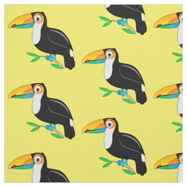 Tissu Toucan tropical (Échantillon)