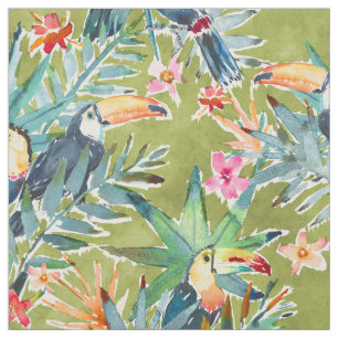Tissu Toucan tropical luxuriant de paume de TOUCADISE
