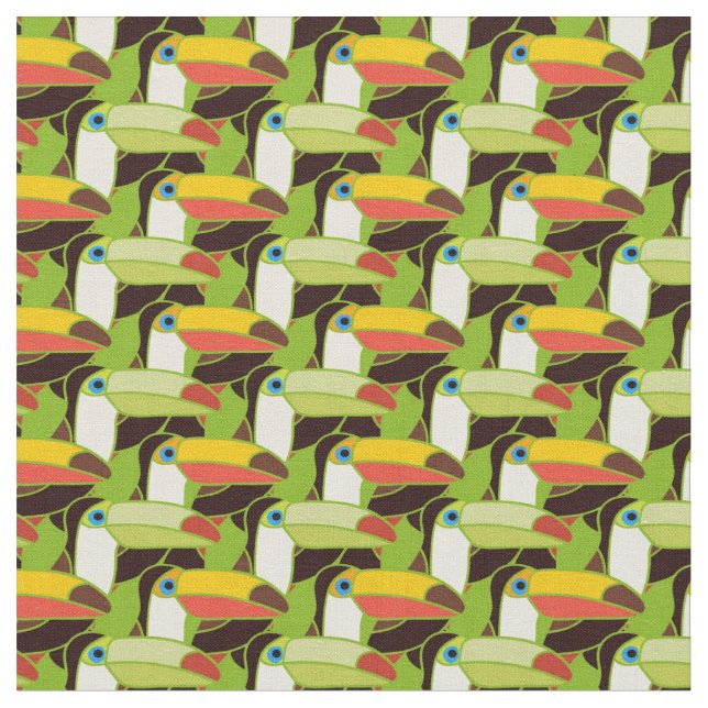 Tissu Toucans colorés (Fermer)