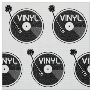 Tissu Tourne-disque Retro Vinyl Record