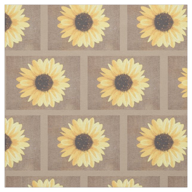 Tissu Tournesol en galets russes (Échantillon)