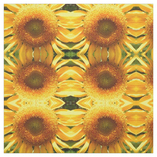 Tissu Tournesol jaune mammouth géant (Échantillon)