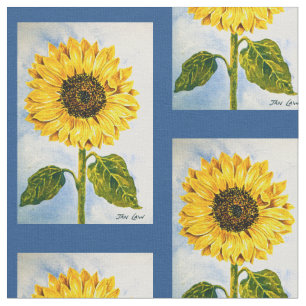 Tissu Tournesols et bleu