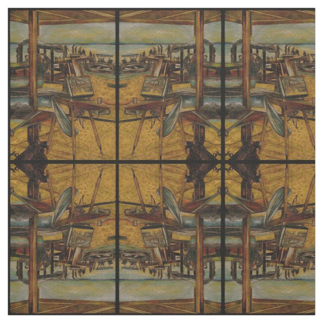 Tissu Tous les grands tableaux commencent par un seul pi (Échantillon)