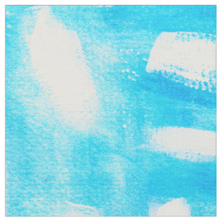 Tissu Traçages peints à la main blancs d'aquarelle