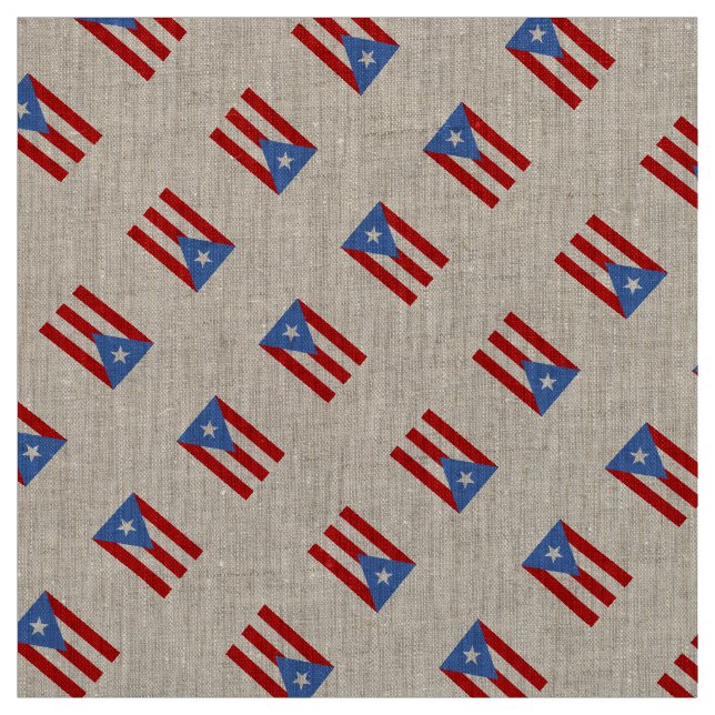 Tissu Traditionnel : Drapeau de Porto Rico (Échantillon)