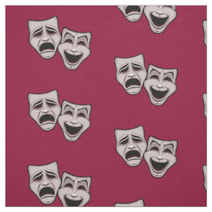 Tissu Tragédie Comédie Théâtre gris