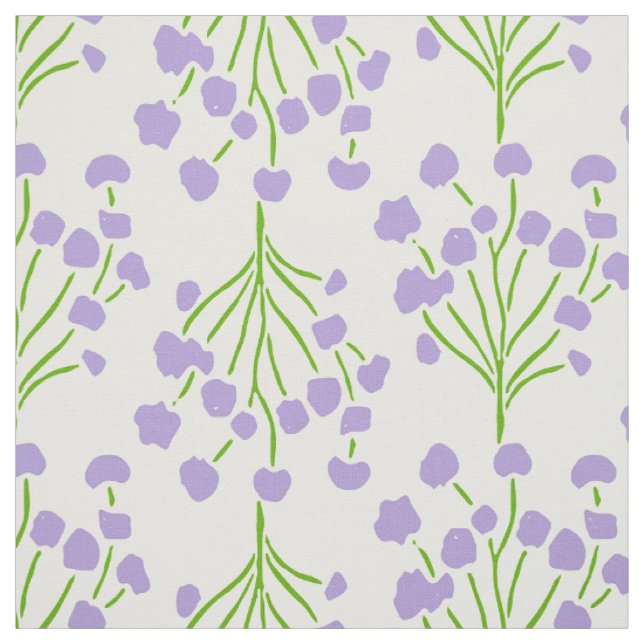 Tissu Trailing Meadow Vines | Botanical Soft Lavender  (Échantillon)