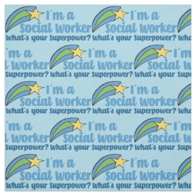 Tissu Travailleur social Superhero (Échantillon)
