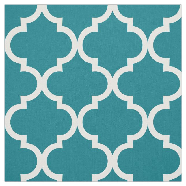Tissu treillis blanc Marocain carreaux motif (Échantillon)
