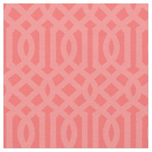 Tissu Trellis de corail doux
