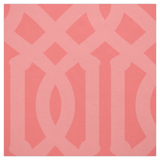 Tissu Trellis de Corail Doux Grande échelle (Échantillon)