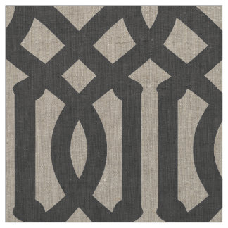 Tissu Trellis Gris Charbon Grande échelle