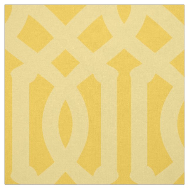 Tissu Trellis jaune doux Grande échelle (Échantillon)