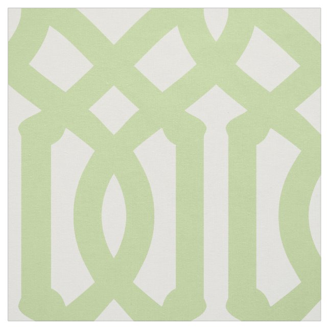 Tissu Trellis vert de menthe Grande échelle (Échantillon)