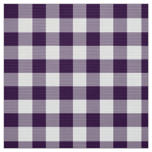 Tissu tressé En vichy violet et blanc gras