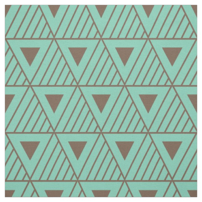 Tissu Triangles Brown Motif moderne Arrière - plan perso (Échantillon)