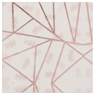 Tissu Triangles de brosse géométrique pour fille d'or ro