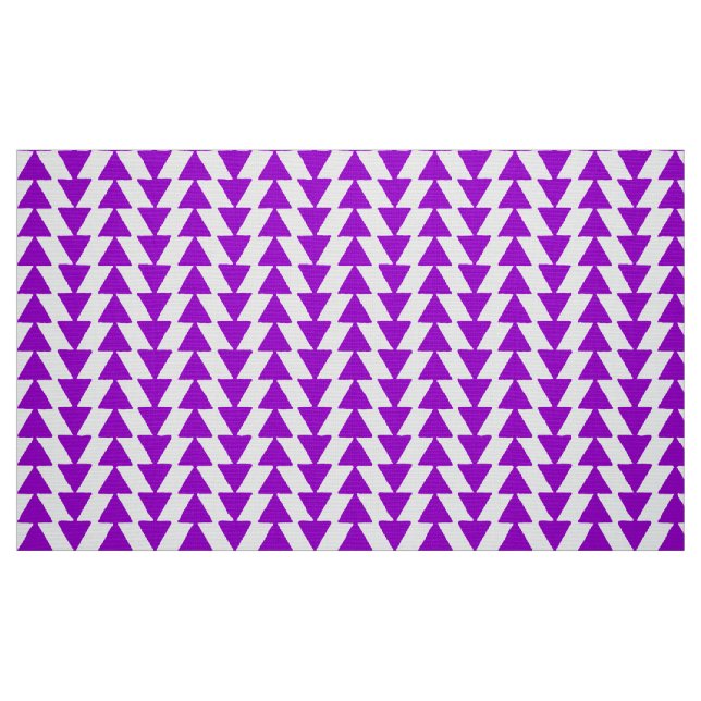 Tissu Triangles d'encre - Violet sur blanc (Fat Quarter)
