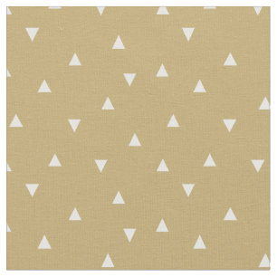 Tissu Triangles écartés en or