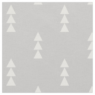 Tissu Triangles empilés gris