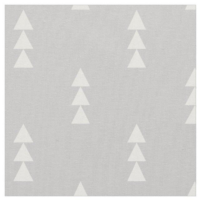 Tissu Triangles empilés gris (Fermer)