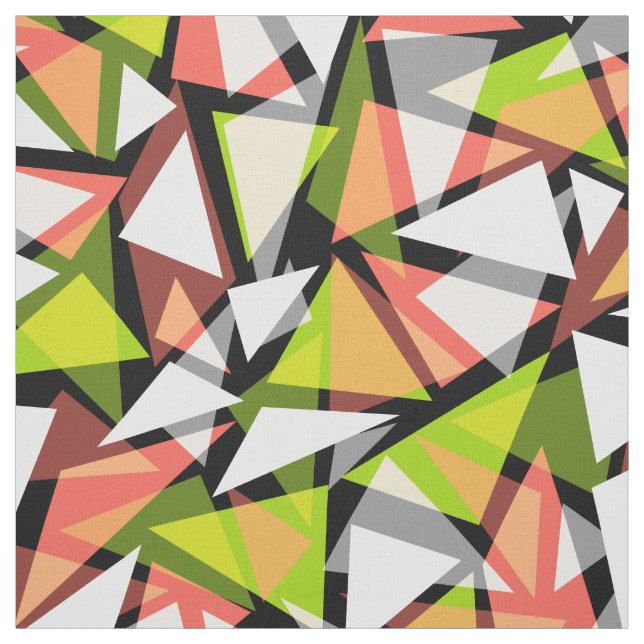 Tissu Triangles géométriques sans couture forme mosaïque (Échantillon)