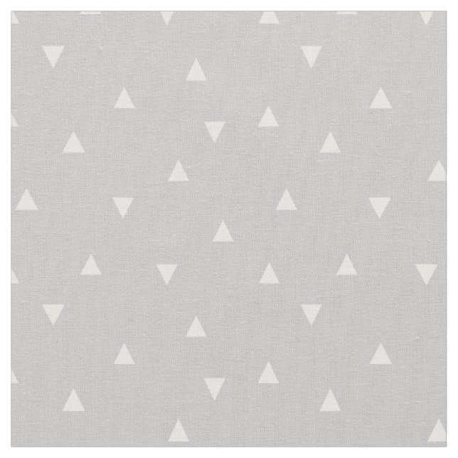 Tissu Triangles Gris Dispersés (Fermer)