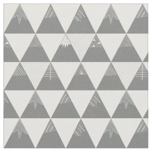 Tissu triangles grises de montagne