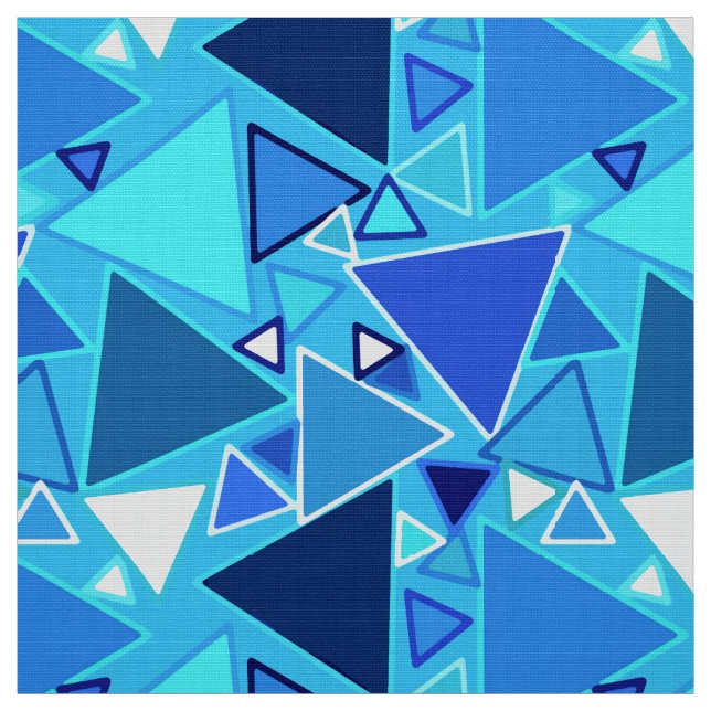 Tissu Triangles modernes de la moitié du siècle, nuances (Échantillon)