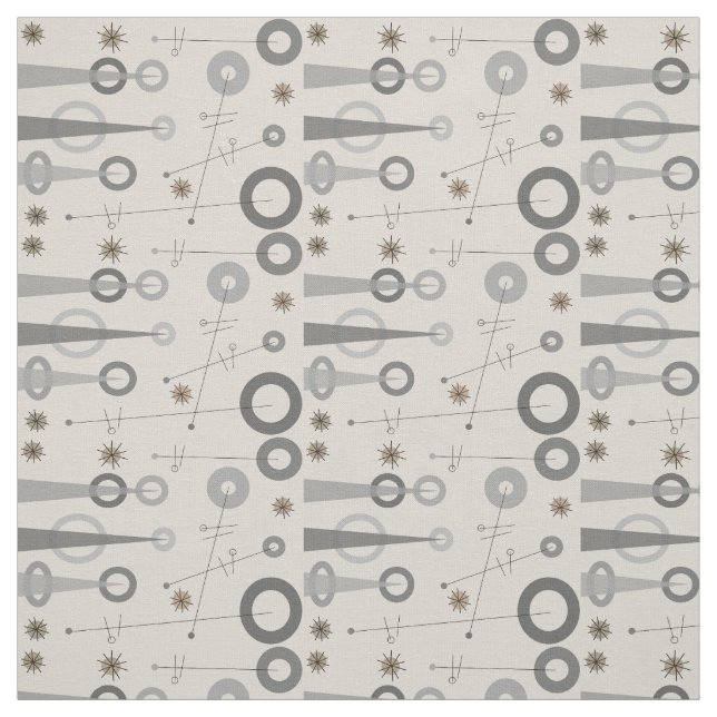 Tissu Triangles modernes du milieu du siècle (Échantillon)