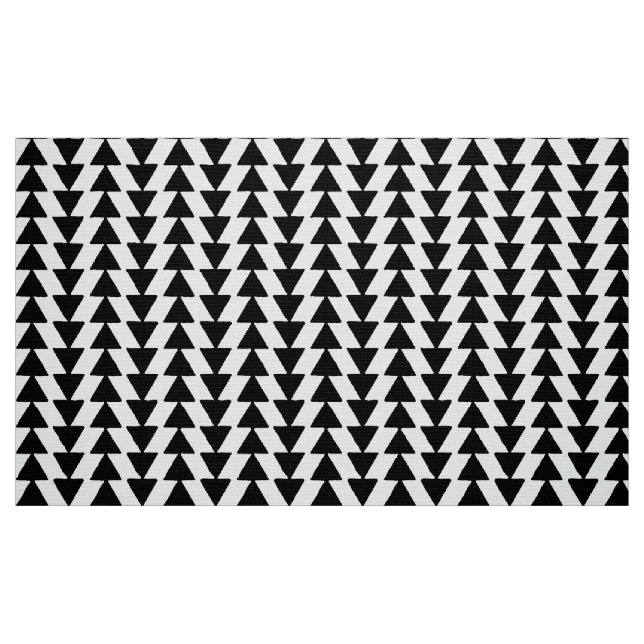 Tissu Triangles noir et blanc (Fat Quarter)