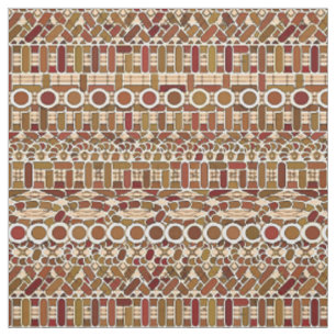 Tissu Tribal Batik - neutralité de tonalité terrestre