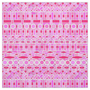 Tissu Tribal Batik - tons roses