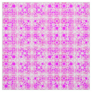 Tissu Tribal Batik - tons roses et orchidées