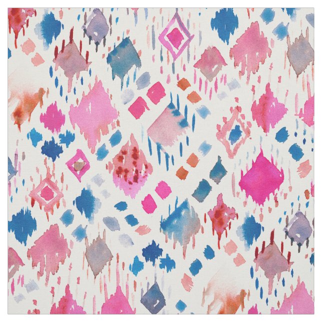 Tissu Tribal de diamant de CONFETTIS de BOHO (Échantillon)