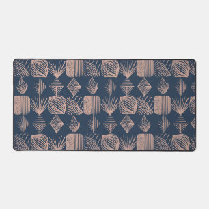 Tissu Tribal des Caraïbes audacieux : bleu marine,