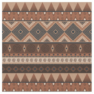 Tissu tribal terreux