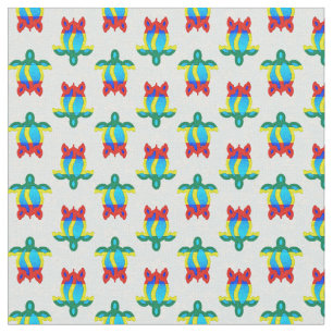 Tissu Tribal Turtle Floral