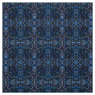 Tissu Trickster Bleu Encre De Chine Abstraite Art